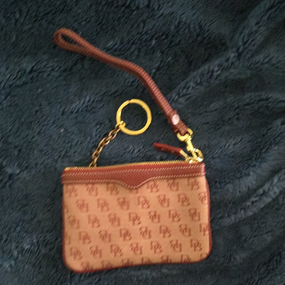 Dooney & Bourke Brown Monogram Wristlet